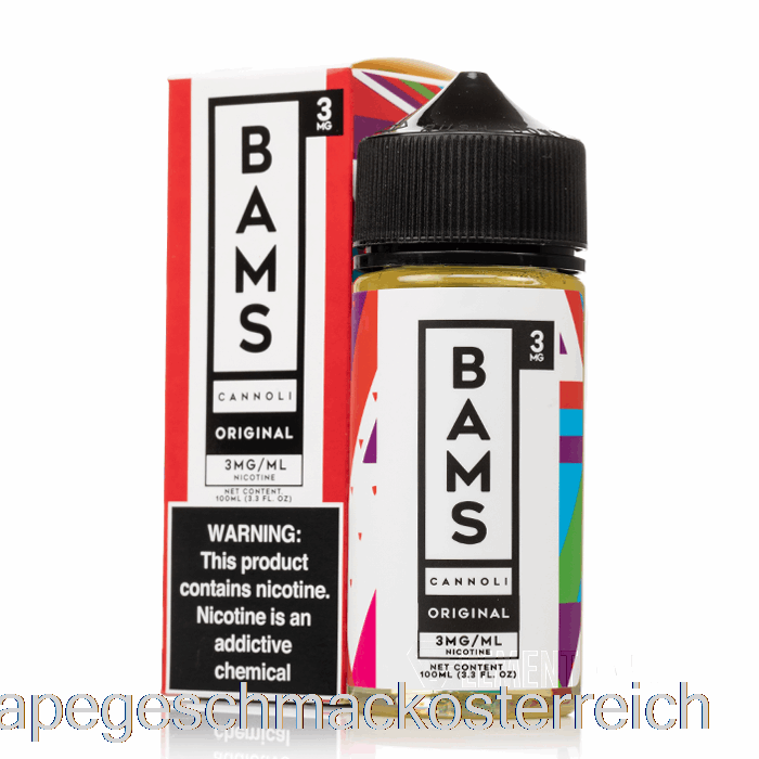 Original Cannoli - Bam Bam's Cannoli - 100 Ml 0 Mg Vape-Geschmack
